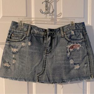 Juniors Jean Mini Skirt Sz 9